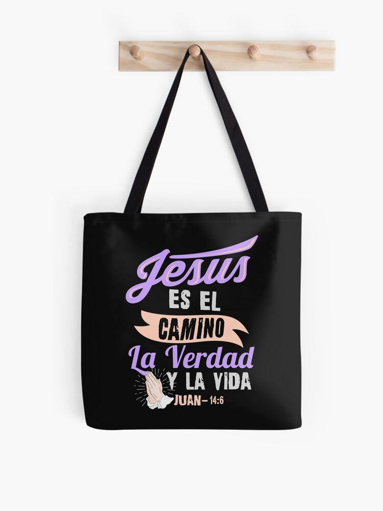 Bolsa de for Sale con la obra «Camisetas Cristianas mujeres, estampado Christian Spanish design» de maninpos23 | Redbubble