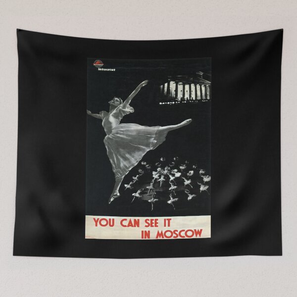 Item preview, Moscow retro poster designed and sold by CorasPosters.