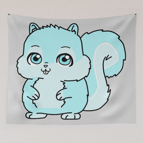 Item preview, Adorable Squirrel! (Blue) designed and sold by alisonrog.