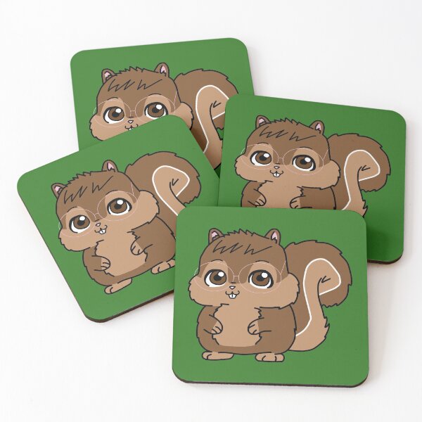 Item preview, Adorable Squirrel with Bangs and Glasses! designed and sold by alisonrog.
