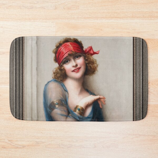 Item preview, Le Voile Bleu by Francois Martin-Kavel Vintage Art Nouveau Reproduction designed and sold by Xzendor7 Digital Art Creations.