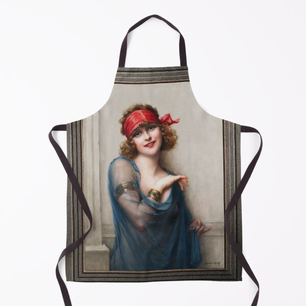 Item preview, Le Voile Bleu by Francois Martin-Kavel Vintage Art Nouveau Reproduction designed and sold by Xzendor7 Digital Art Creations.