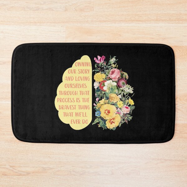 Item preview, Positive motivational quote - Brain & flowers - Mental health  designed and sold by Mindy Bubble.