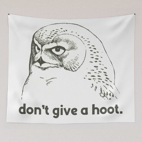 Item preview, Dont Give a Hoot - Funny Owl Shirt designed and sold by elevens.