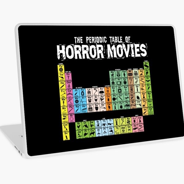 Periodic Table of Horror Movies 2020 Laptop Skin
