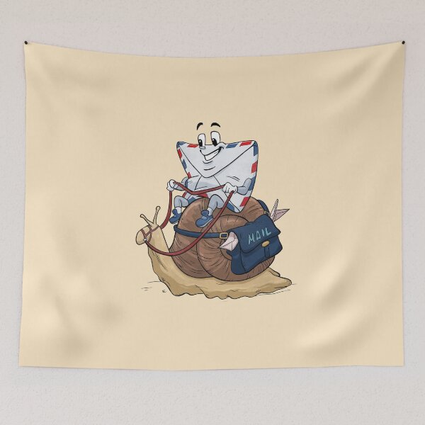 Item preview, Snail Mail Visual Pun designed and sold by Maria Garcia.