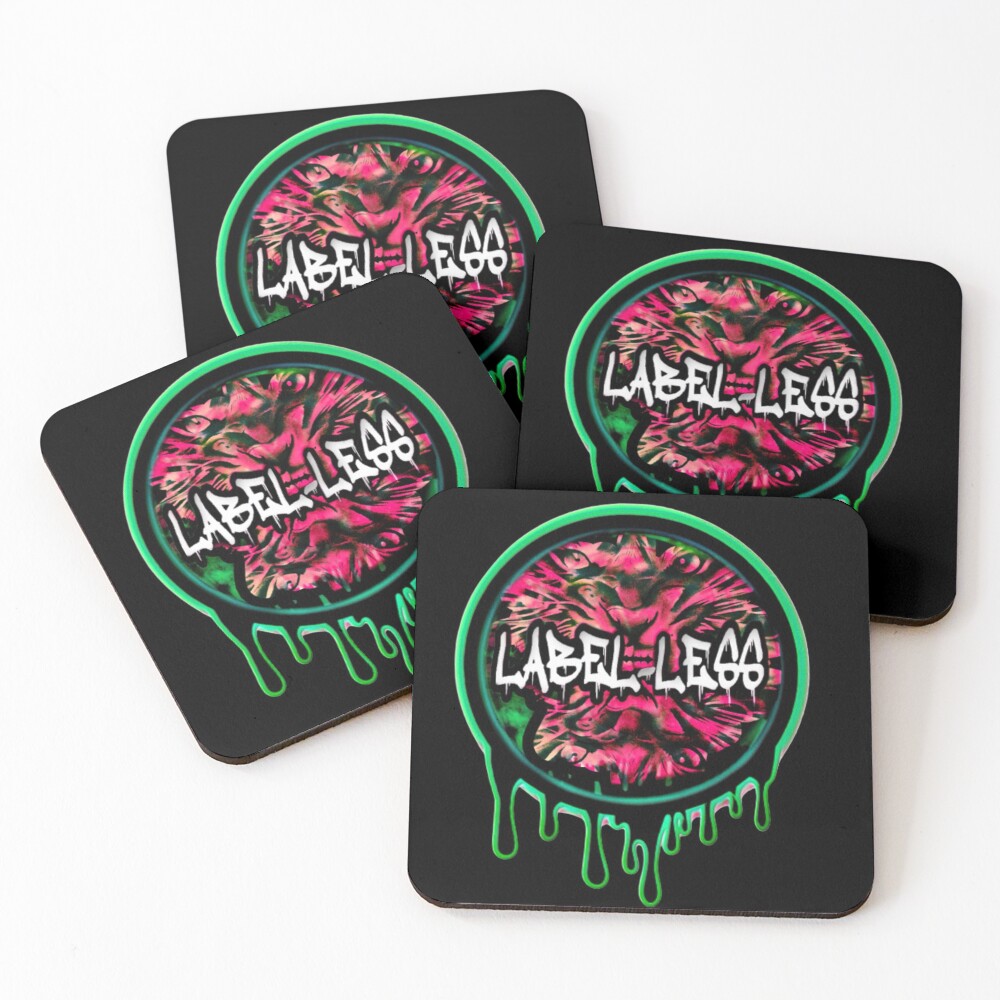 Item preview, Coasters (Set of 4) designed and sold by LABEL-LESS.