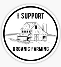 I Support Organic Farming Sticker