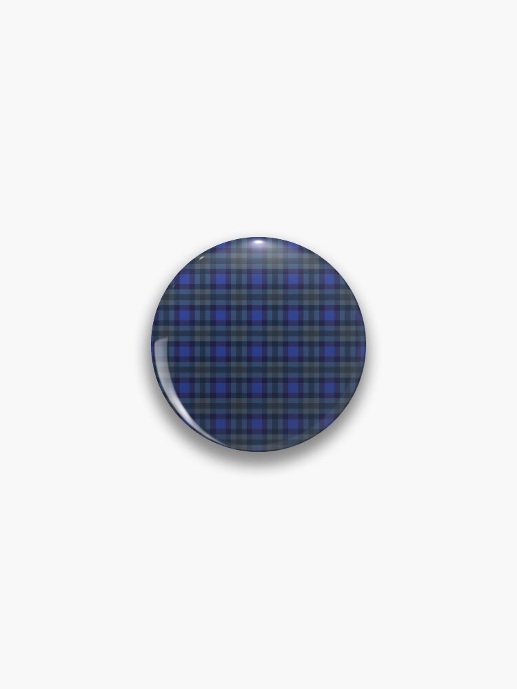 Thumbnail 1 of 3, Pin, Blue Plaid designed and sold by ColorMeFHappy.
