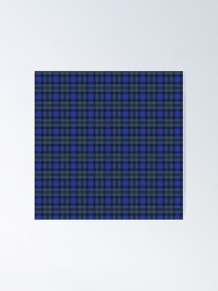 Thumbnail 1 of 3, Poster, Blue Plaid designed and sold by ColorMeFHappy.