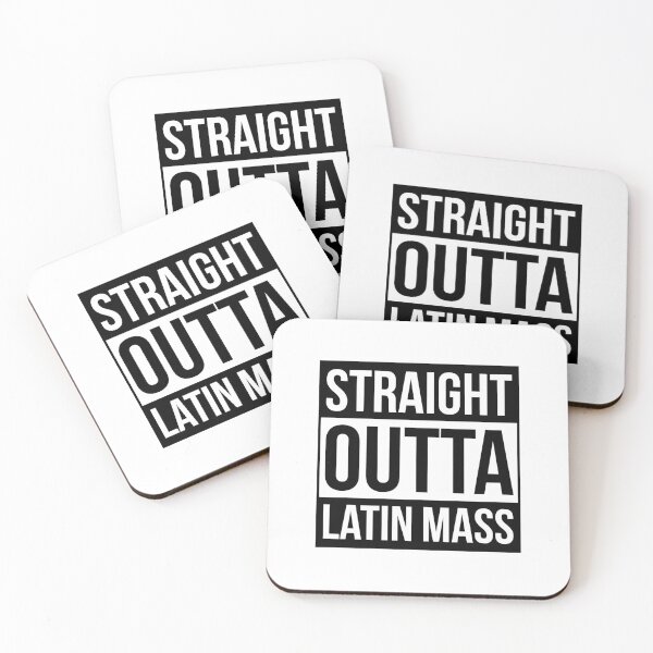 Item preview, Straight Outta ... Latin Mass (Black) designed and sold by domusfidei.