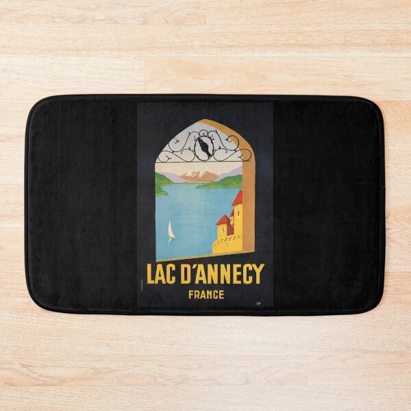 Item preview, Lac Annecy retro poster designed and sold by CorasPosters.