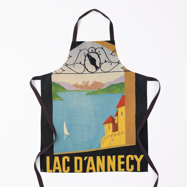 Item preview, Lac Annecy retro poster designed and sold by CorasPosters.