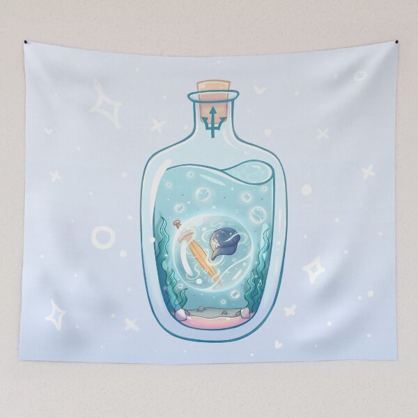 Item preview, Seaweed Brain and Wise Girl in a Bottle designed and sold by AetherahArt.