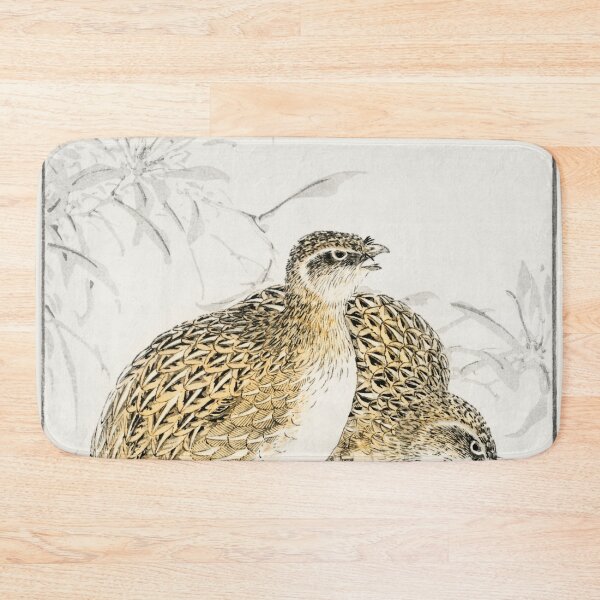 Item preview, japanese quail and gentian illustration 43380645111 designed and sold by Bird-Lore.
