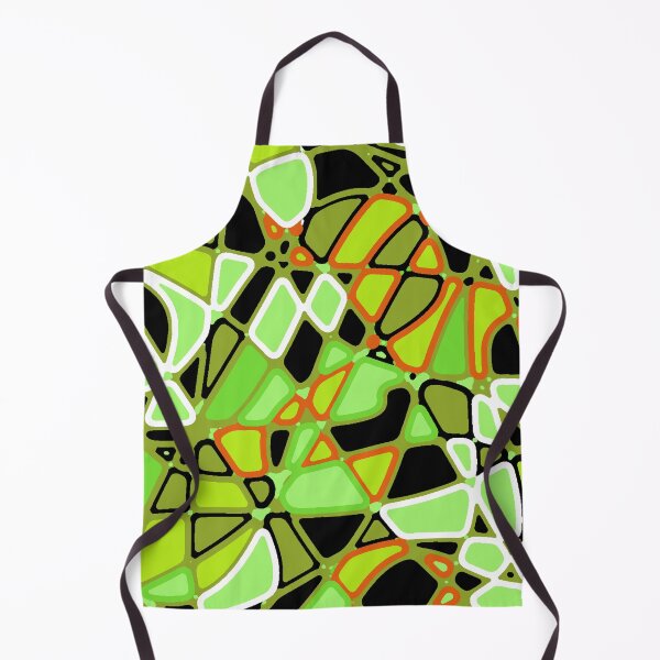 Item preview, Stained Glass 1970s Retro Green designed and sold by Clare Wuellner.