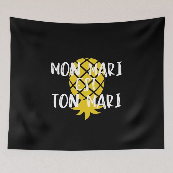 Item preview, Mon Mari Est Ton Mari / My Husband is Your Husband Swinger Design designed and sold by MixedBagMerch.
