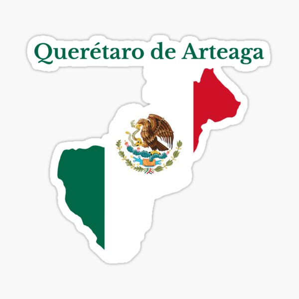 "Queretaro State Map, Mexico." Sticker for Sale by marosharaf Redbubble