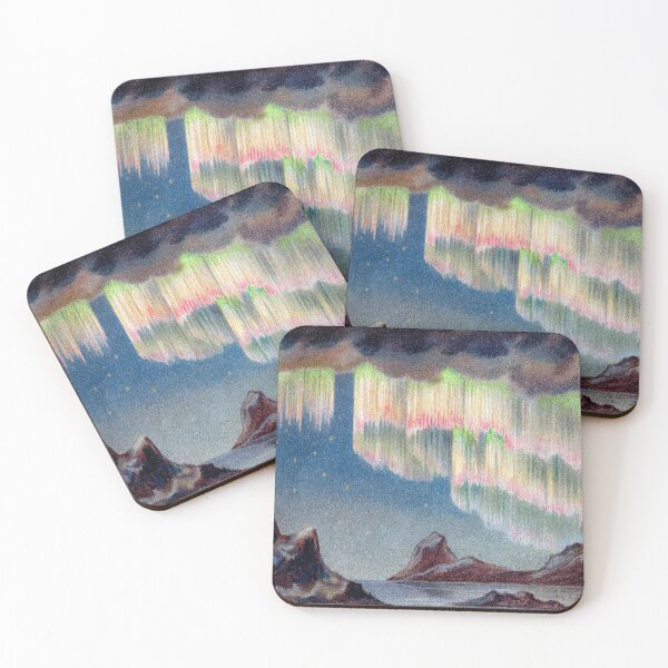 Item preview, Northern Lights Rainbow - Vintage Postcard Illustration designed and sold by elevens.