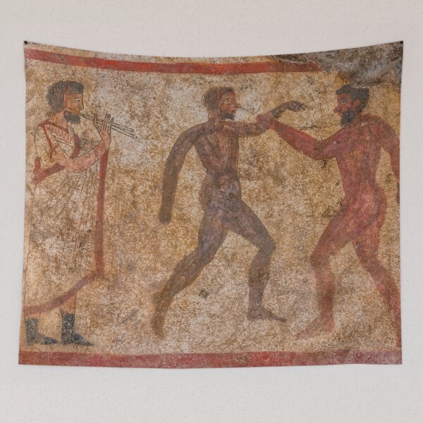 Item preview, Ancient Roman Wall Painting from Paestum Italy designed and sold by Jon Shore.
