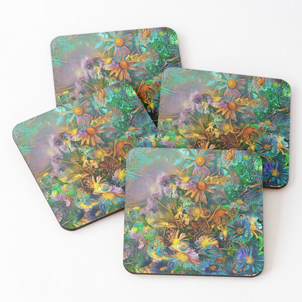 Item preview, Flower abstract digital painting designed and sold by blackhalt.
