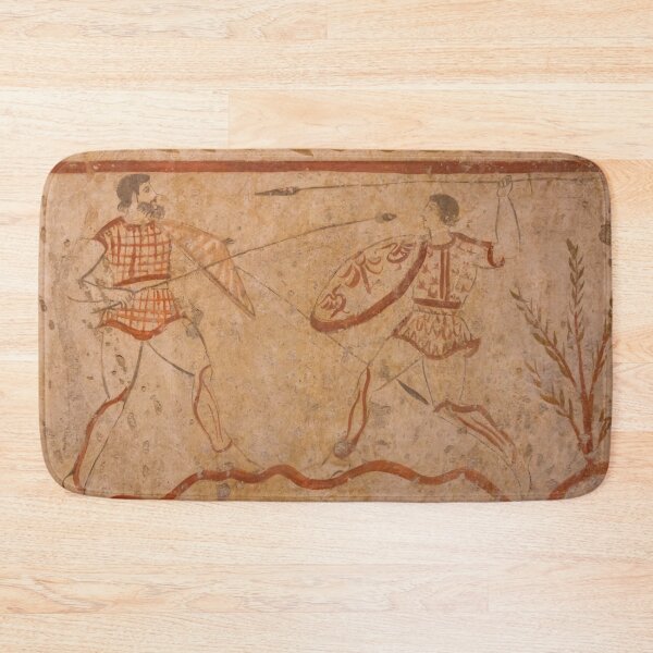Item preview, Ancient Roman Battle Wall Painting from Paestum Italy designed and sold by Jon Shore.