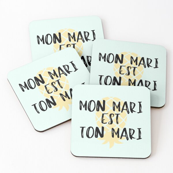 Item preview, Mon Mari Est Ton Mari / My Husband is Your Husband Swinger Design 2 designed and sold by MixedBagMerch.