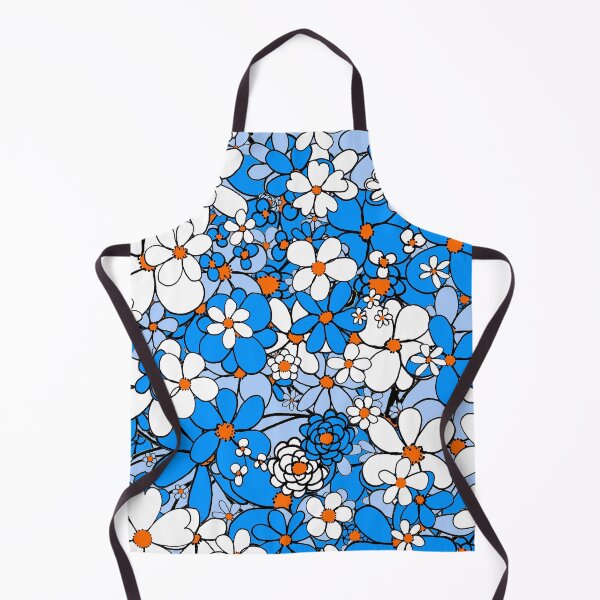 Item preview, Floral -- Blue and White designed and sold by Clare Wuellner.