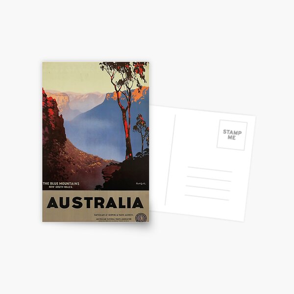 Item preview, Australia retro poster designed and sold by CorasPosters.
