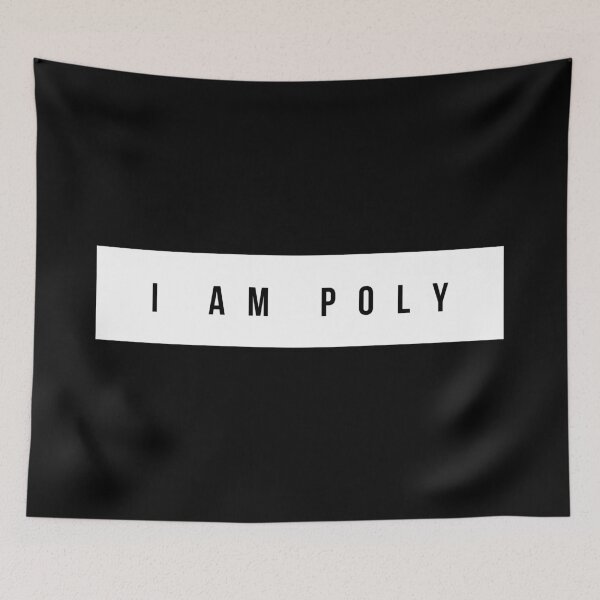 Item preview, I Am Poly Text Design | Throuple | Triad designed and sold by throuplescorner.