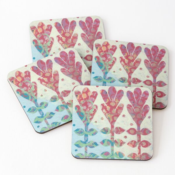 Item preview, Three Red Imaginary Flowers designed and sold by nighthawkstudio.