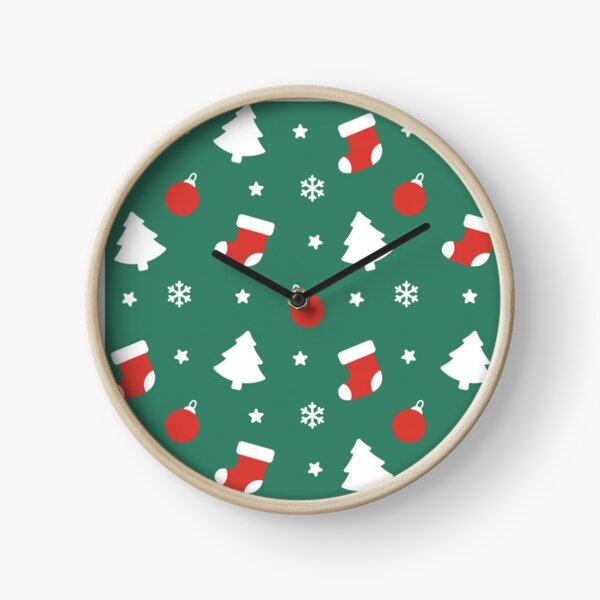 Christmas Stocking Patterns Clock