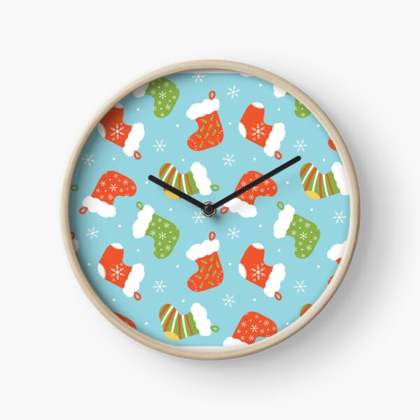 Christmas Stocking Patterns Clock