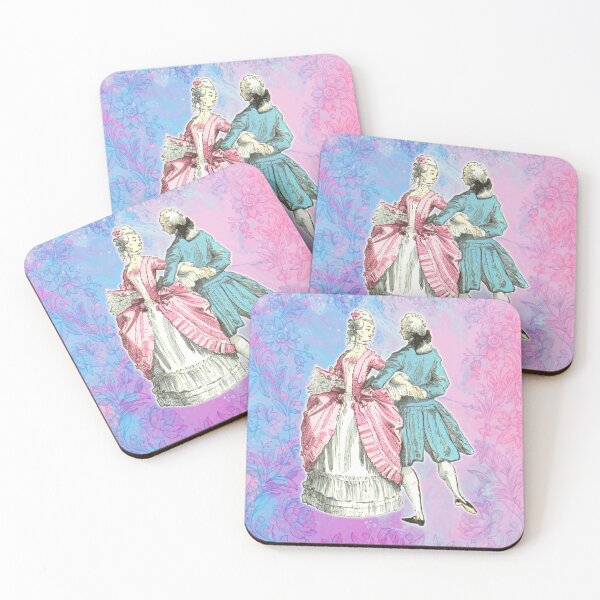 Item preview, French nobility dance watercolor designed and sold by creativecaileigh.