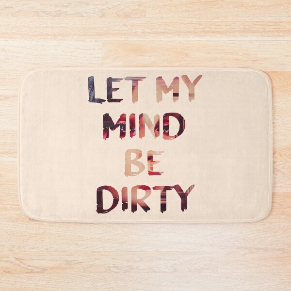 Item preview, Dirty Mind Glitch Art Quote designed and sold by raspberry-tea.