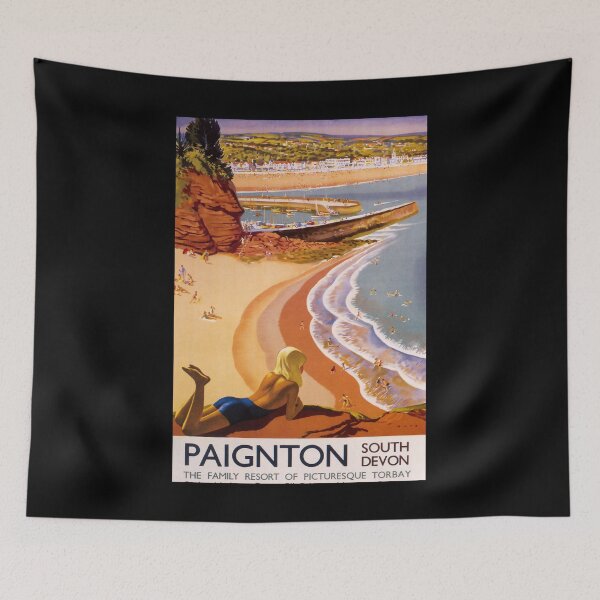 Item preview, Paignton retro poster designed and sold by CorasPosters.