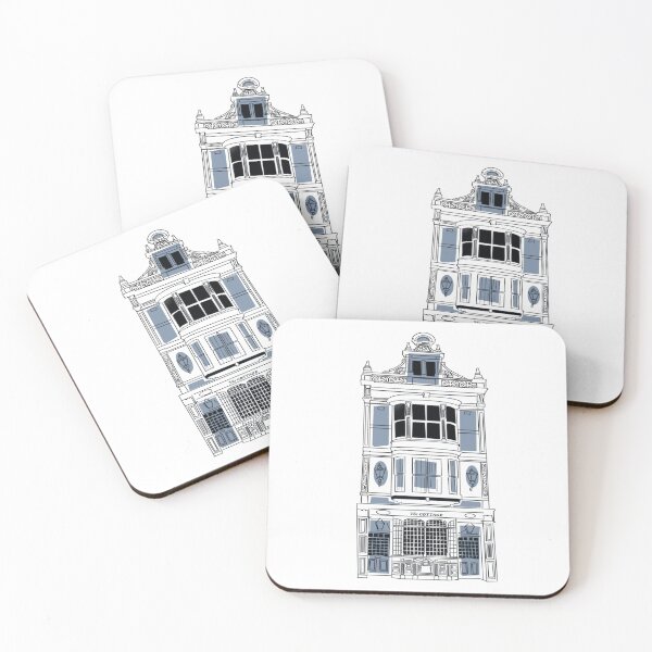 Item preview, The cottage pub Cardiff wales UK old buildings illustration  designed and sold by OakendOriginals.