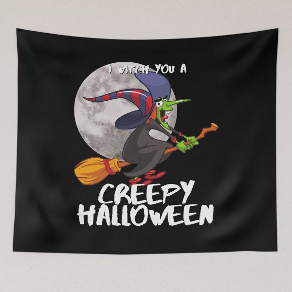Item preview, Witch You Happy Creepy Halloween Witch Horror Fun designed and sold by Two Left Hands Design.