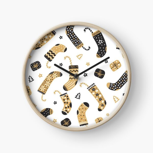 Christmas Stocking Patterns Clock