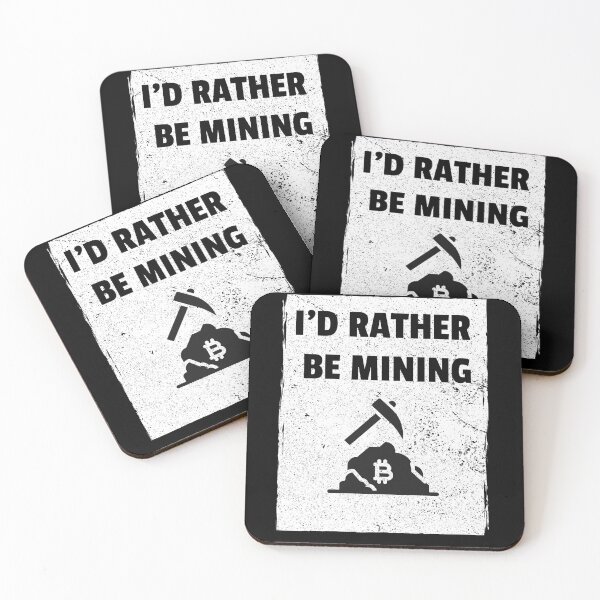 Item preview, I'd Rather Be Mining Bitcoin designed and sold by Bitcoin-Fashion.