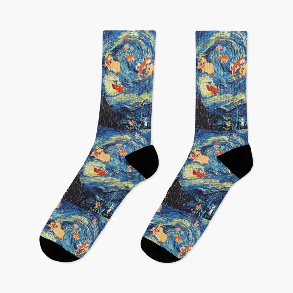 Item preview, Starry night with puppies designed and sold by SpicyCherrys.