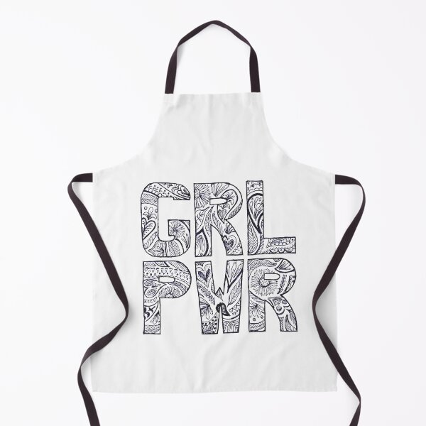 Item preview, Floral girlpower text in blue ink  designed and sold by InkLove.