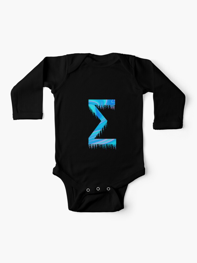 Drippy Holographic Sigma S Transparent Alphabet Baby One Piece By Artistryvibes Redbubble