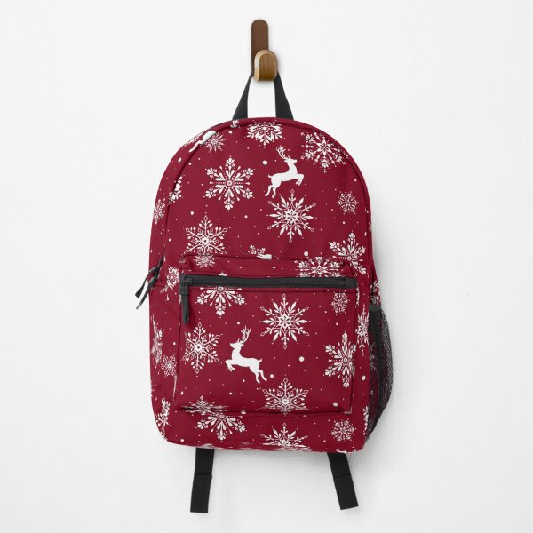 Item preview, Christmas Reindeers Snowflakes Red designed and sold by SSSowers.