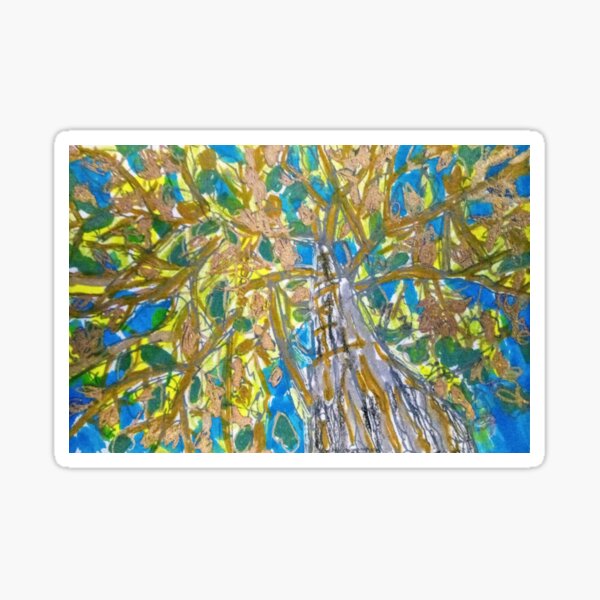 Tree looking up Sticker