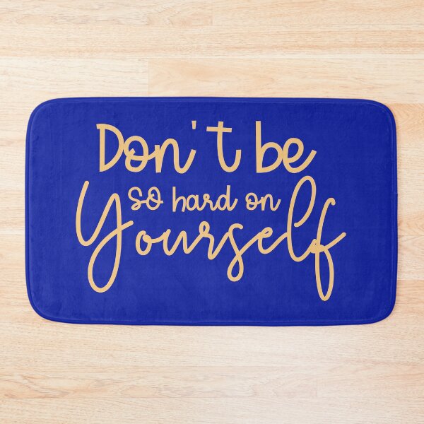 Item preview, Dont be so hard on yourself - Motivational Self love quote designed and sold by Mindy Bubble.