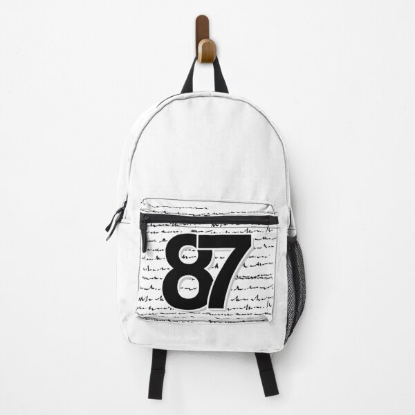 Item preview, 87 number with abstract handwritten script in background designed and sold by Kvyom.