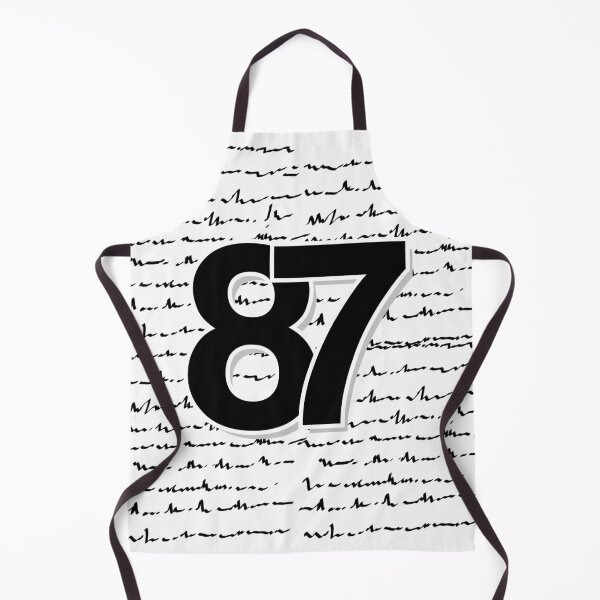Item preview, 87 number with abstract handwritten script in background designed and sold by Kvyom.