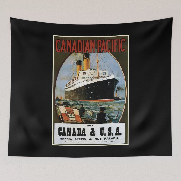 Item preview, Canada and USA retro poster designed and sold by CorasPosters.