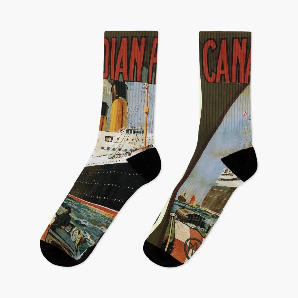Item preview, Canada and USA retro poster designed and sold by CorasPosters.
